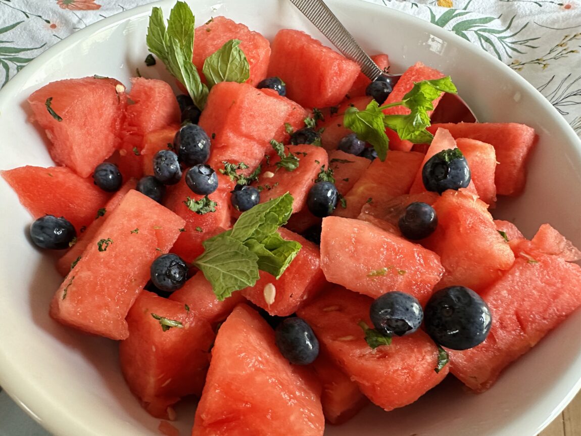 Watermelon Blueberry Salad Recipe